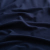 Close-up of the jacquard knit fabric of the Horizon Hoodie in Beaufain Blue.