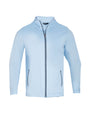 The Radcliffe Jacket  in Carolina Blue, shown from the front.