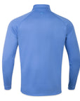 Back view of The Seabrook Performance 1/4 Zip in Marine Blue.