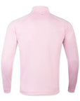 Back view of The Seabrook Performance 1/4 Zip in Mills Pink color.