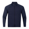 The Traveler Jacket in Beaufain Blue, shown from the front.