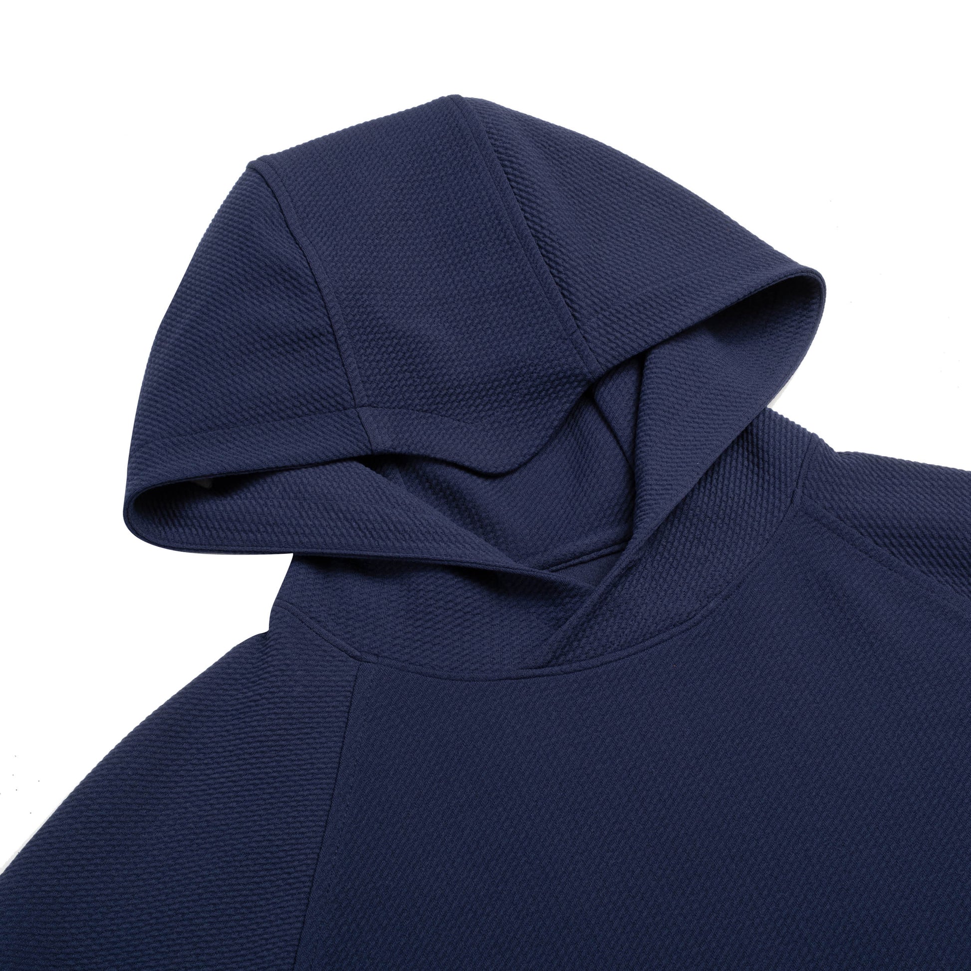 The horizon hoodie hood in beaufain blue