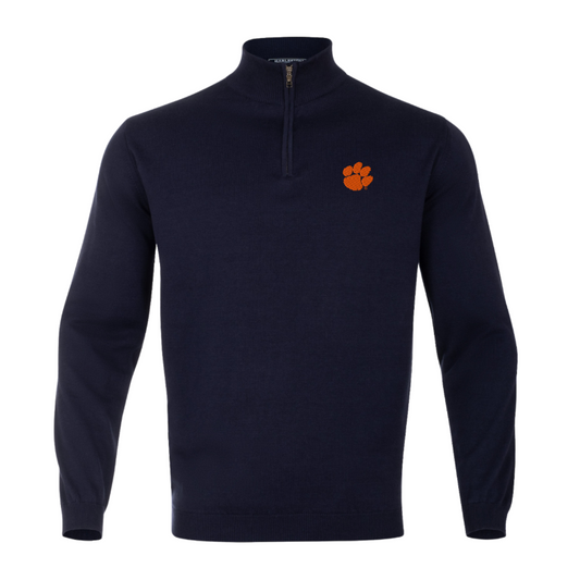 Clemson Bennett 1/4 Zip Sweater