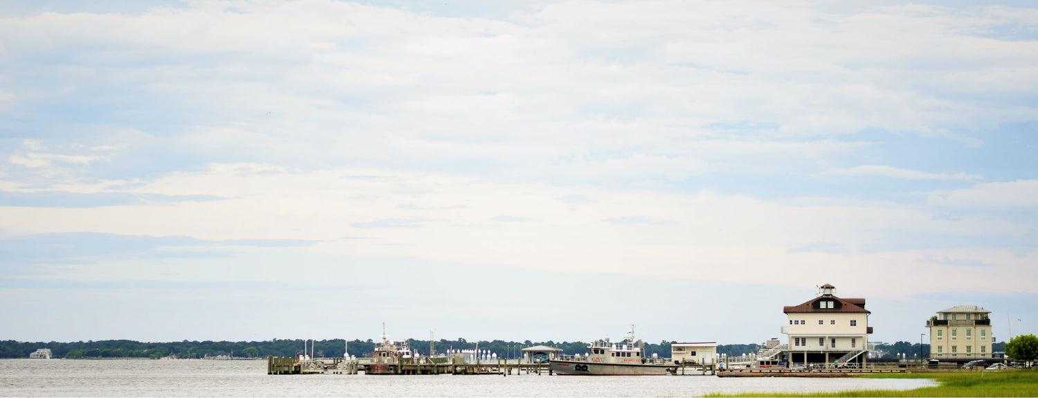 Small Marine Port In Little Town